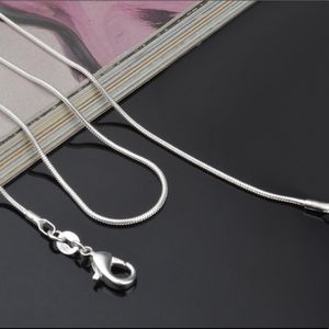 Silver Plated Snake Chain, 18 inches